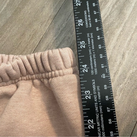 Rare Jordan Flight Women Washed Fleece Ankle Joggers Pants Light Pink Size Large - Picture 9 of 9